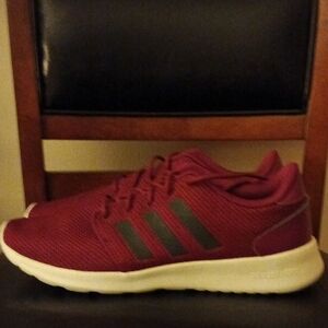 Adidas Burgundy Sneakers with White Sole